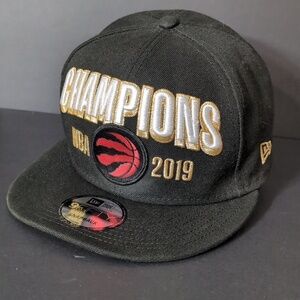 New ERA,9 Fifty, NBA, Champions Toronto Raptors Black Snapback Hat.